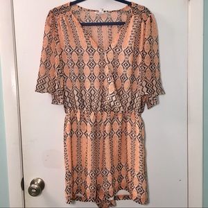 BCBG Wrap Ikat Romper